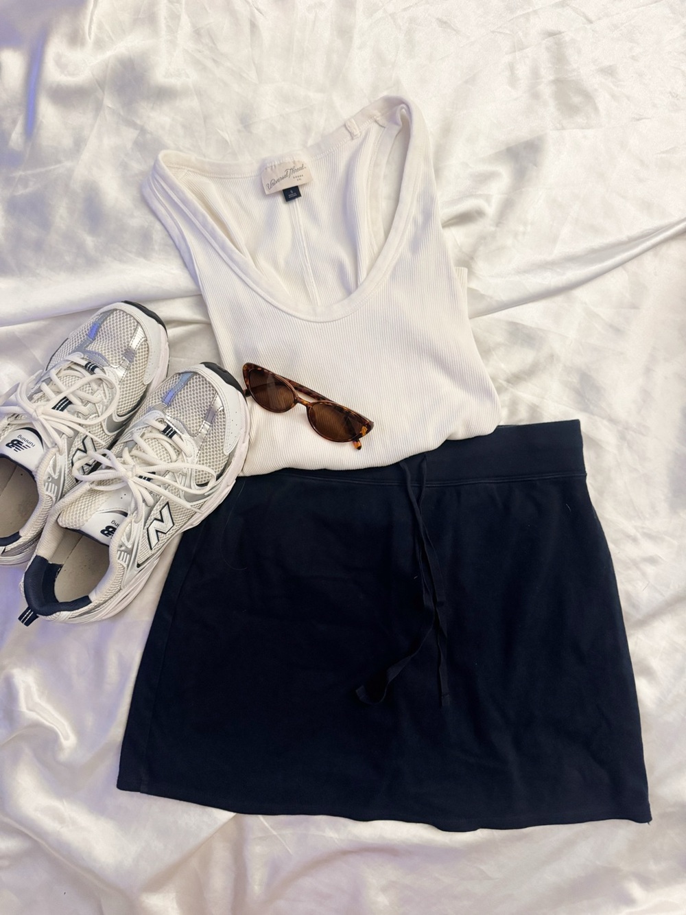 Navy blue liz claiborne sweat skirt